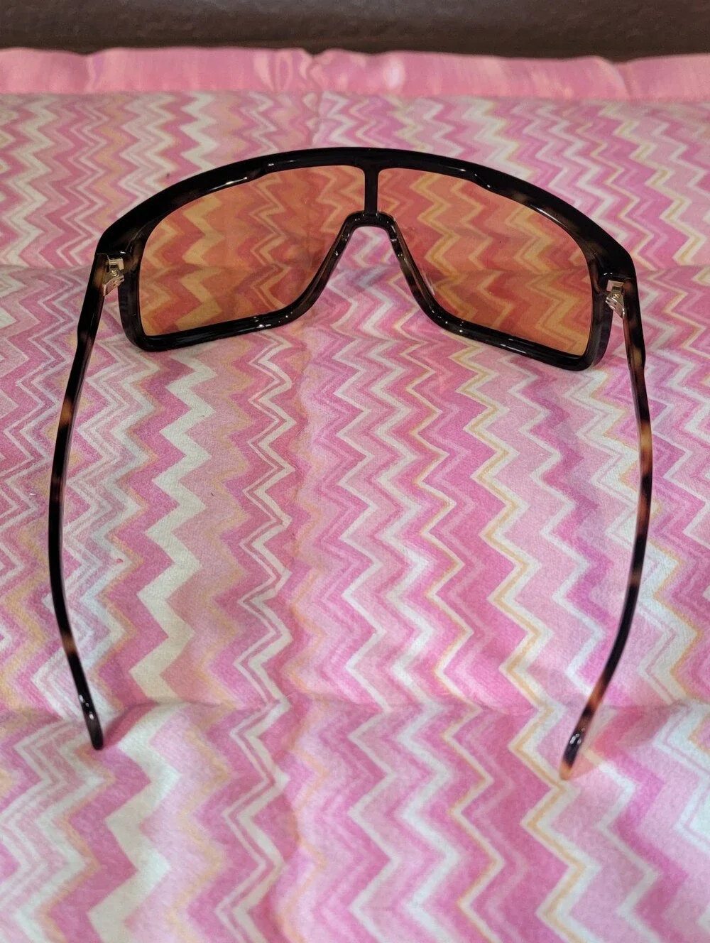 David Beckham DB99 Visor Orabge Shield Sunglasses Tortoise Frame Lens Unisex